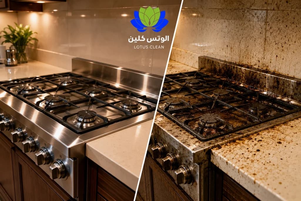 تنظيف وتجريد المطابخ والفرن قبل وبعد ببلجرشي