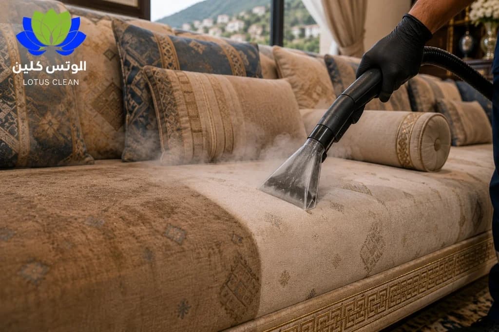 غسيل واستخراج البقع من الكنب والمجالس بالبخار ببلجرشي