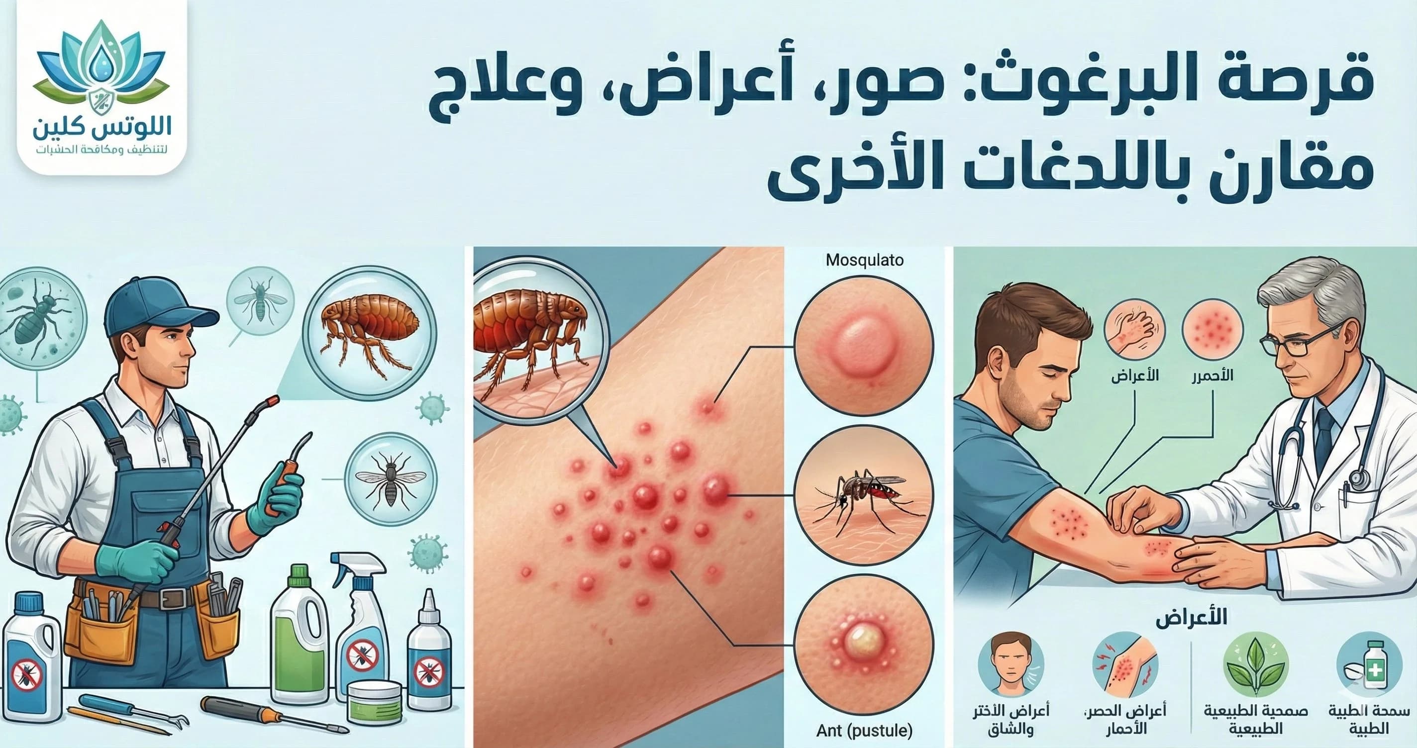 شكل قرصة البرغوث: دليل شامل للتعرف والعلاج