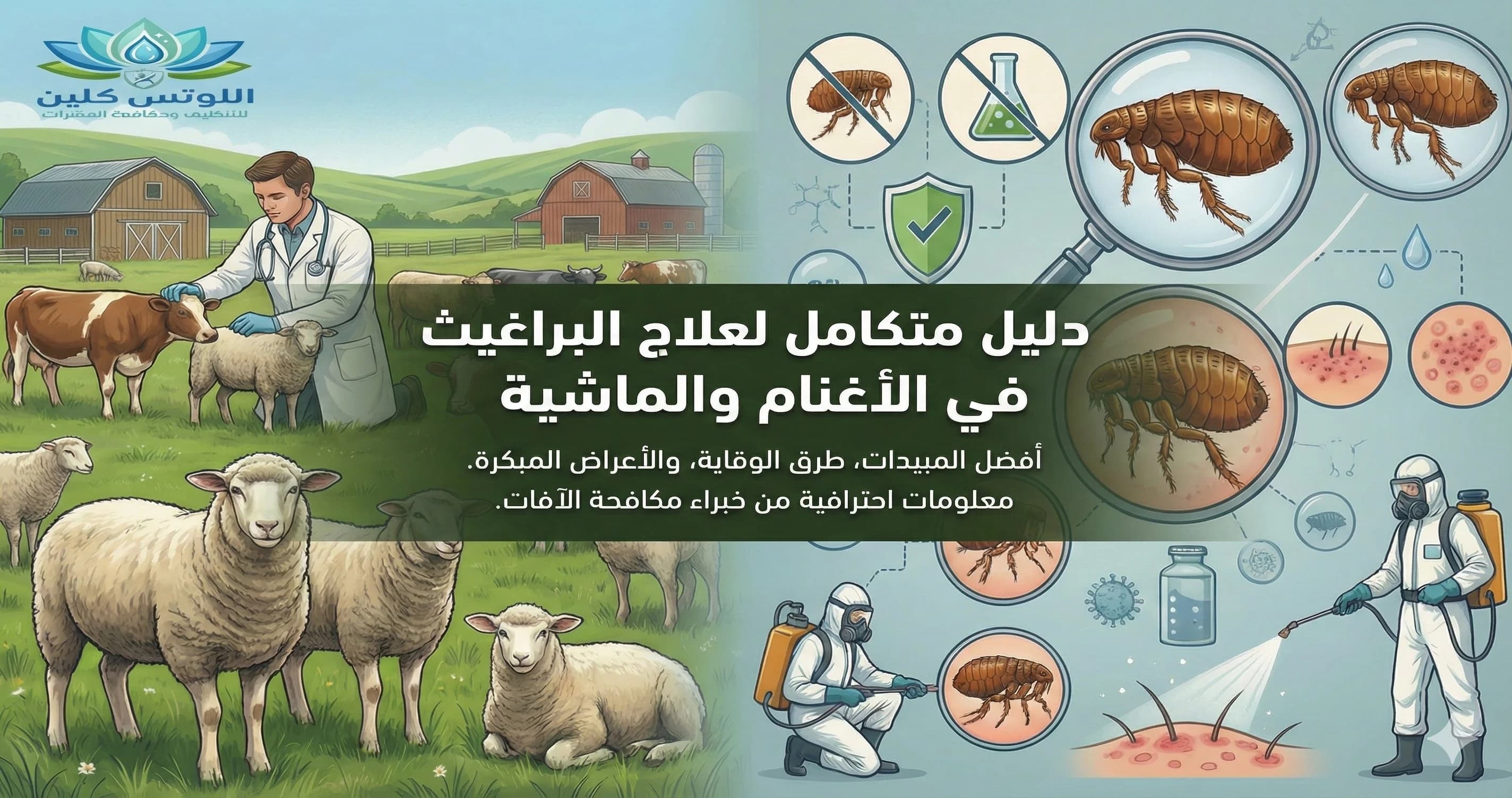 علاج البراغيث في الأغنام والمواشي والتخلص منها