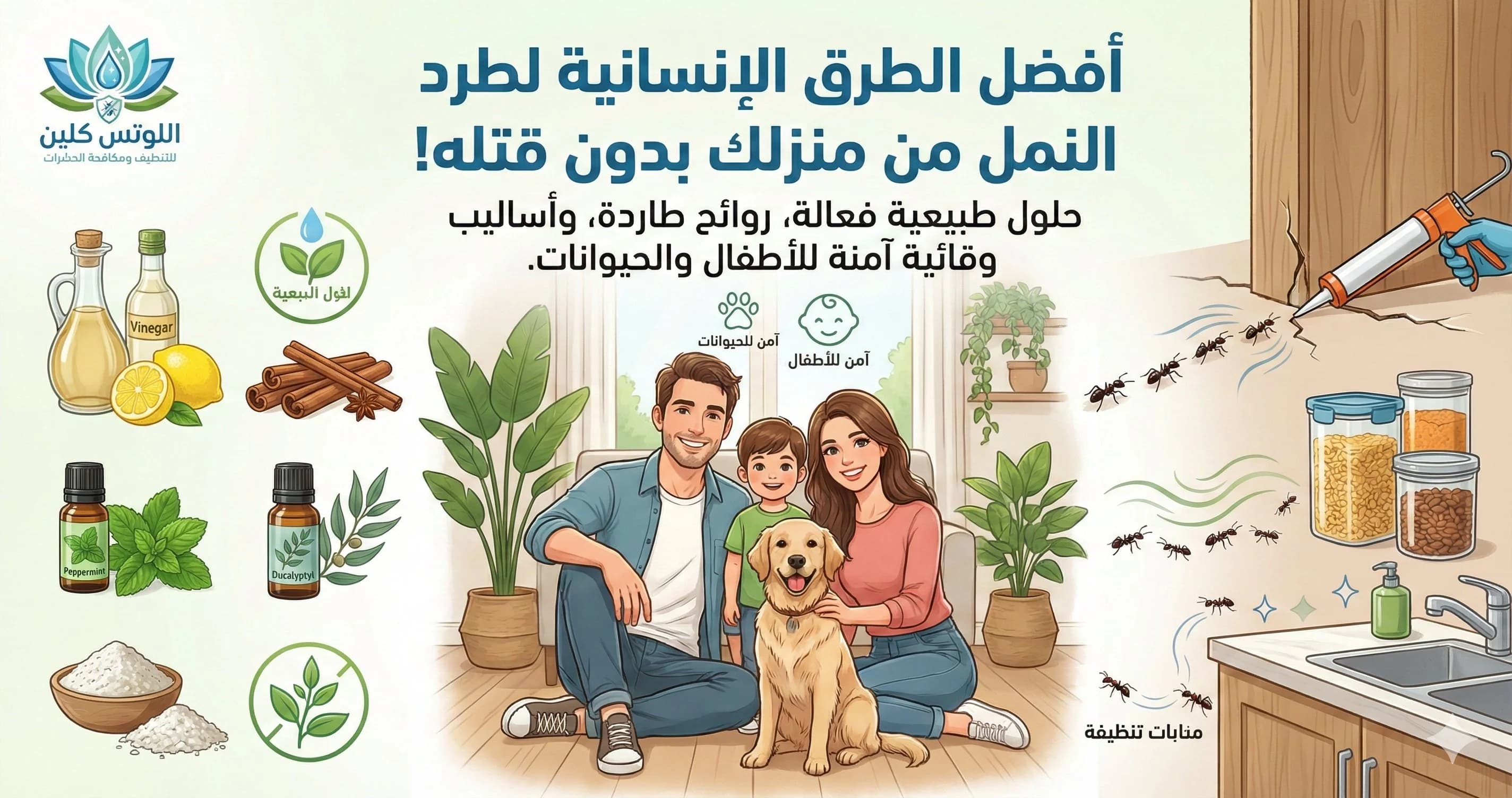 طريقة طرد النمل من البيت بدون قتله (طبيعية ومجربة 100%)