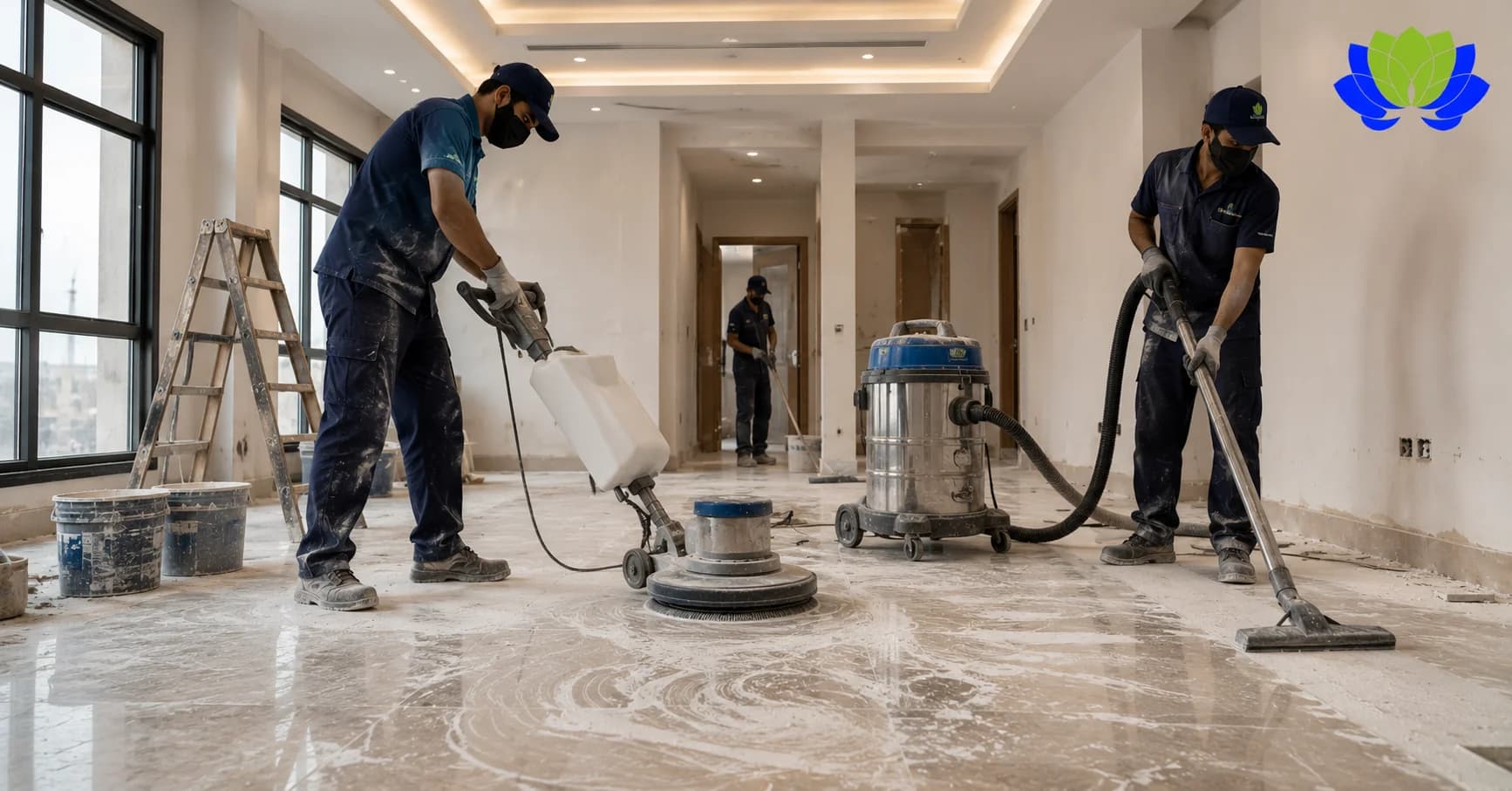 دليل تنظيف المنازل بعد البناء والتشطيب: كيف تتخلص من غبار الجبس وطلاء الجدران؟