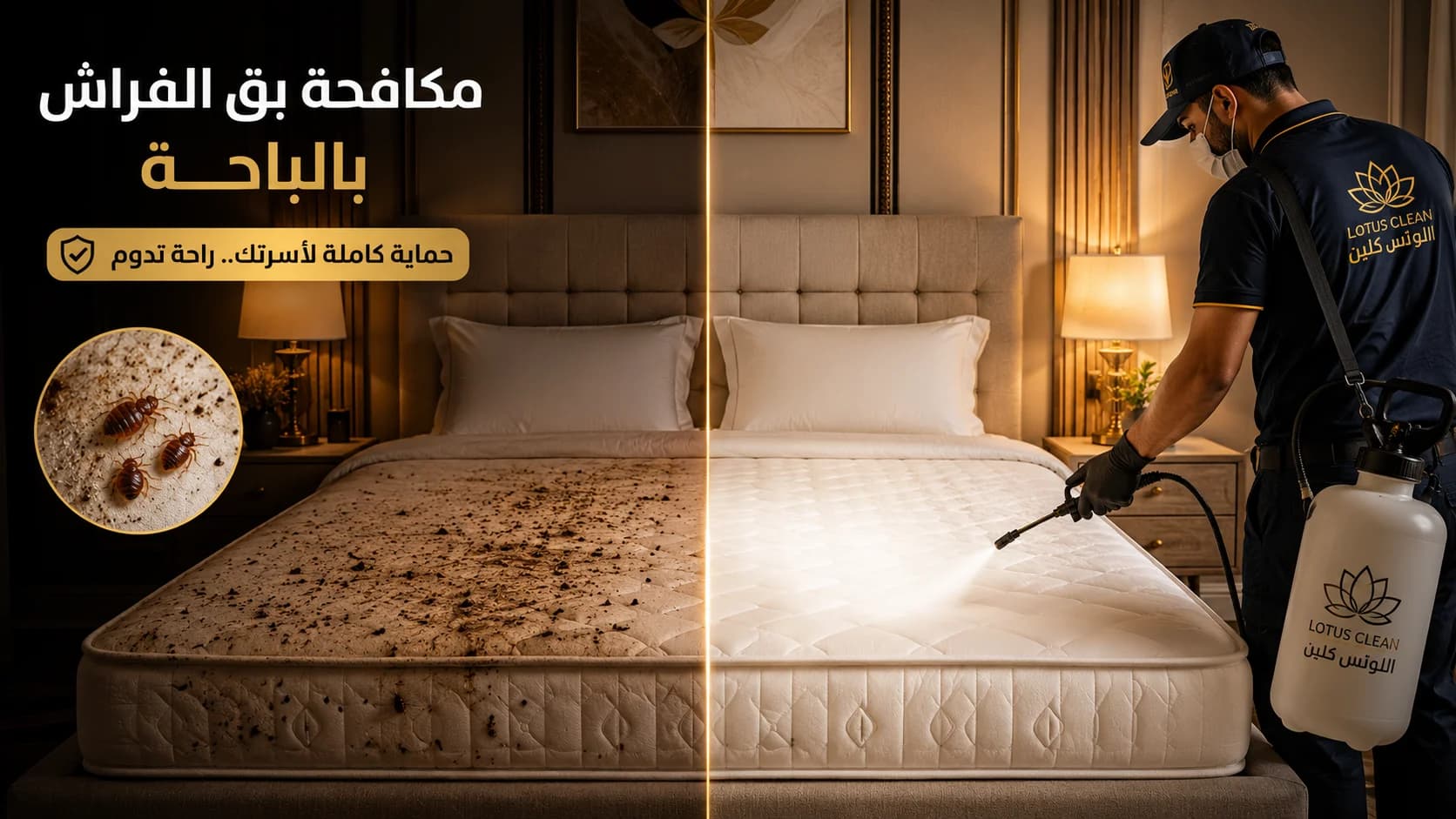 نصائح وأهم طرق فعالة للوقاية من بق الفراش وحماية منازل الباحة من الحشرات