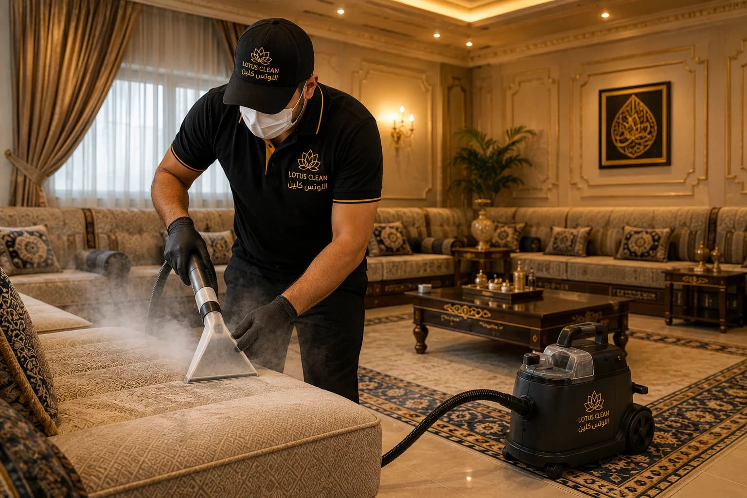 تنظيف مجالس بالباحة وغسيل كنب بالبخار بأعلى جودة