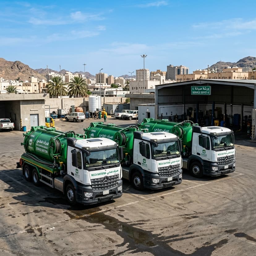 أسطول سيارات ووايتات شفط البيارات بالرياض سعة 12000 لتر