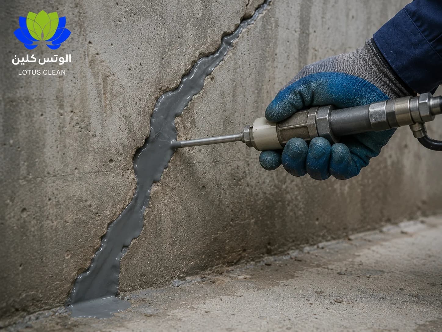 حقن التصدعات والشروخ الخرسانية ببيارات الصرف الصحي بجدة