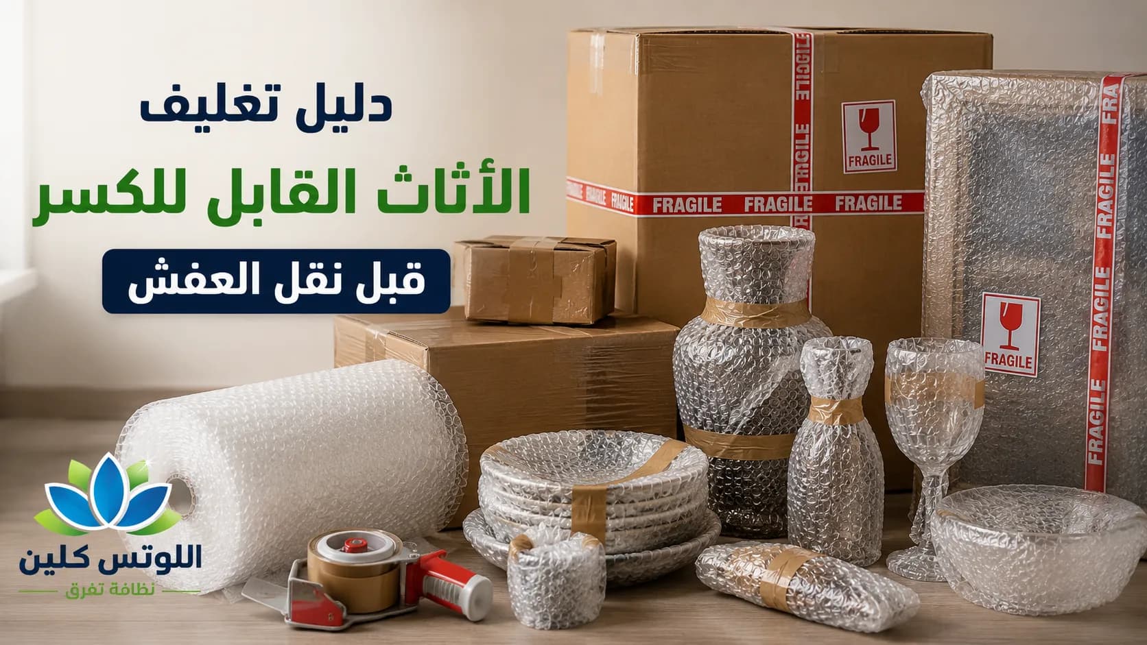 دليل تغليف الأثاث القابل للكسر قبل نقل العفش: حماية مضمونة