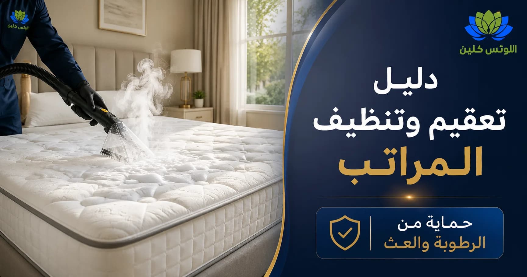 دليل تعقيم وتنظيف المراتب وإزالة رائحة الرطوبة وعث الفراش