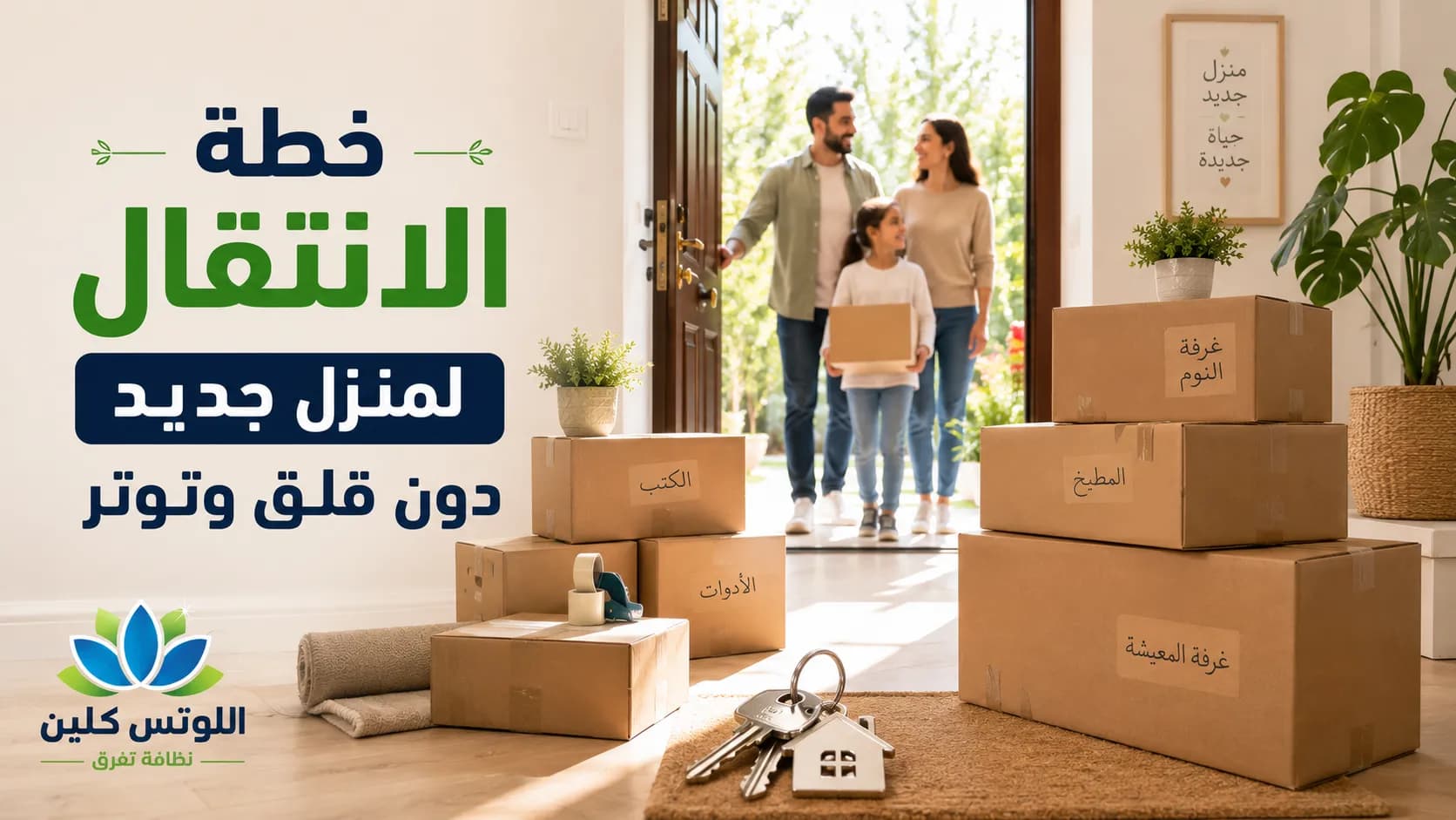 كيف تخطط للانتقال لمنزل جديد دون توتر؟ خطة زمنية متكاملة