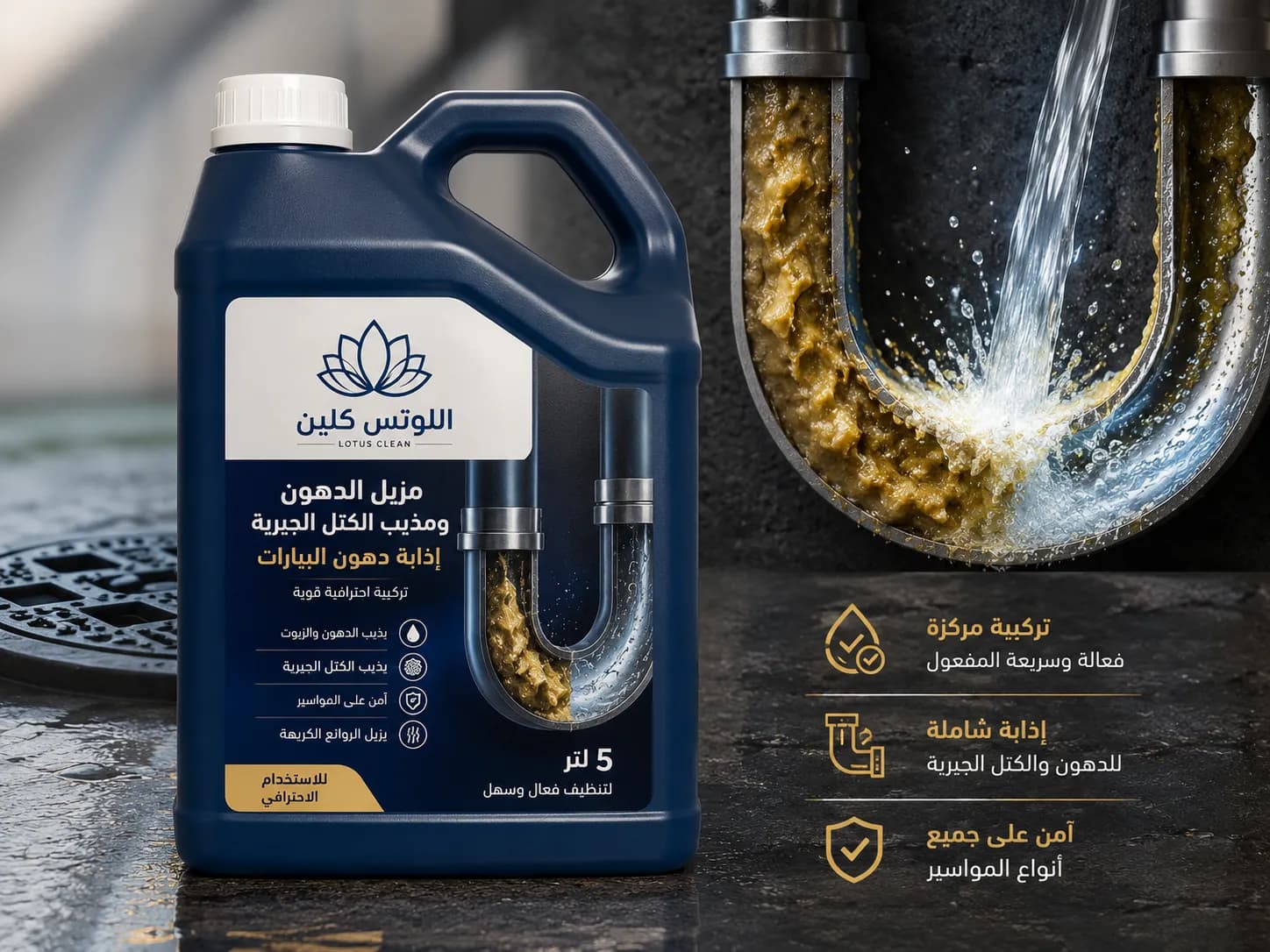 إذابة الدهون المتصلبة بالأسيد بجدة