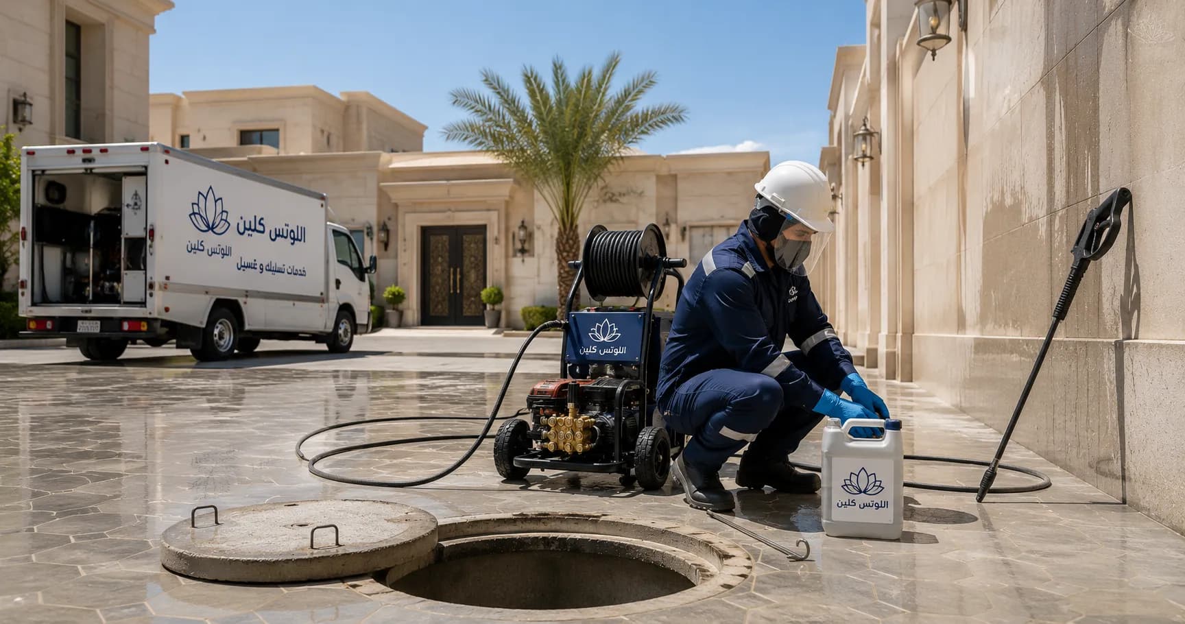 شركة تنظيف بيارات بجدة - غسيل وتعقيم وتفوير البيارة الأرضية وإذابة الدهون بالأسيد
