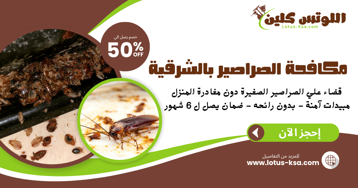 شركة مكافحة الصراصير في المنطقة الشرقية - اللوتس